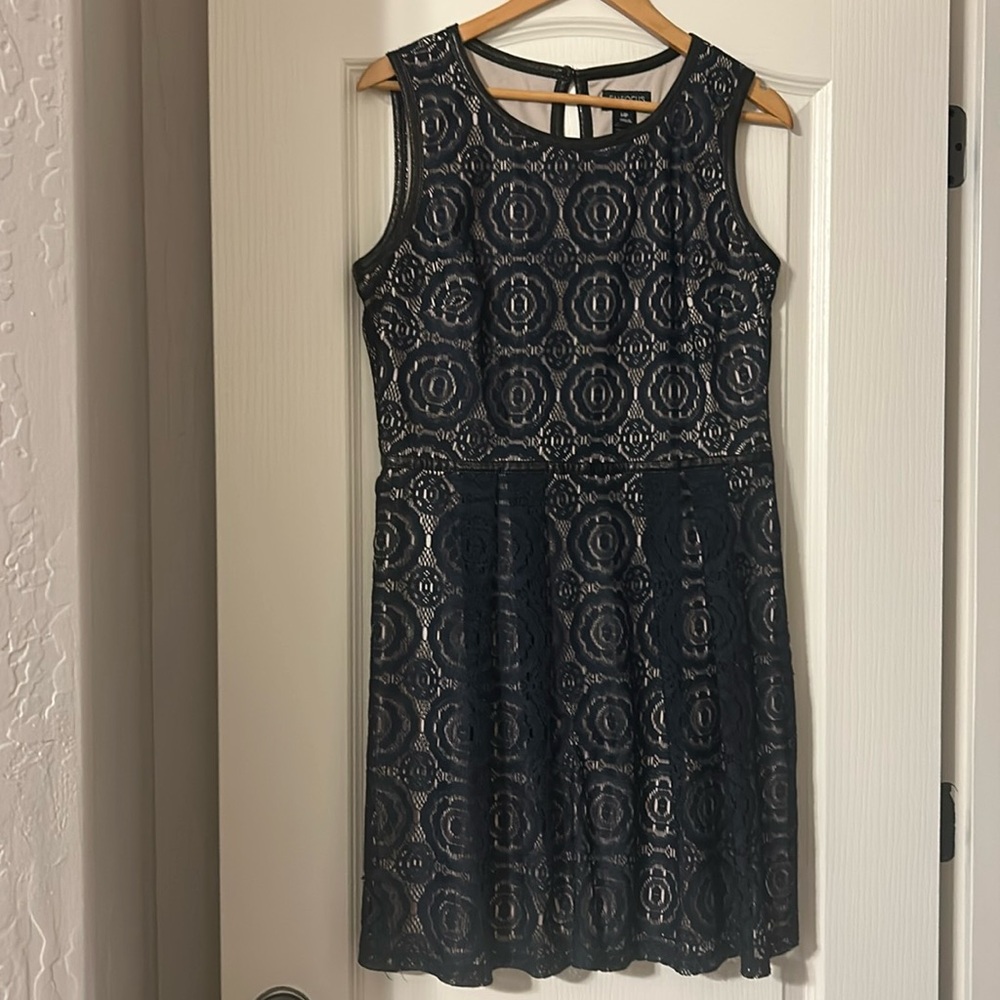 Enfocus Navy Lace Dress